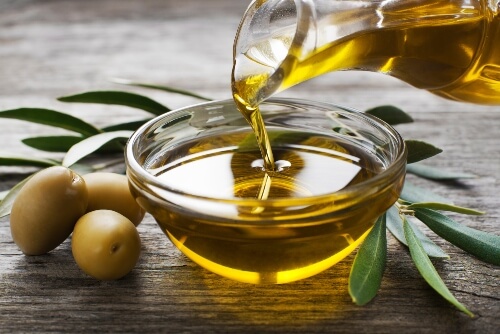 Honey surrounded by leaves