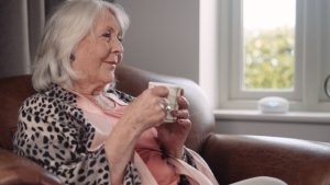 elderly relative cared for by a loved one